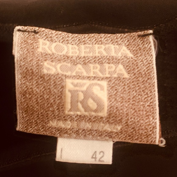 ROBERTA SCARPA black nylon stretch cami with rubber strap detail. VINTAGE ITEM - Picture 3 of 4